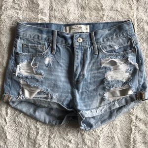 destroyed jean shorts